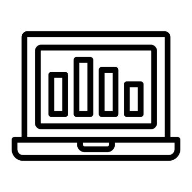 Çevrimiçi grafik vektörü Simge Tasarımı İllüstrasyonu