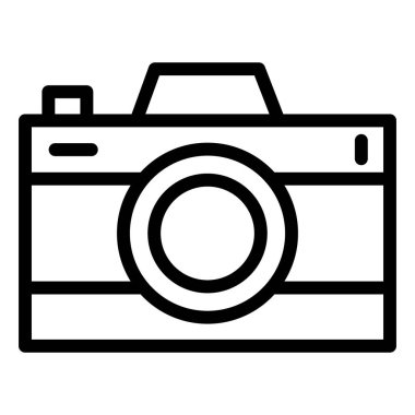 Fotoğraf makinesi Vektör Simgesi Tasarım İllüstrasyonu