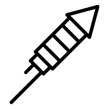 Havai fişek Vektör Simgesi Tasarım İllüstrasyonu