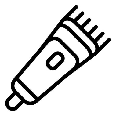 Saç kırpıcı Vektör Simgesi Tasarım İllüstrasyonu