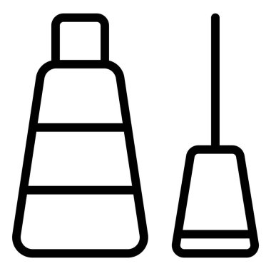Liner Vektör Simgesi Tasarım İllüstrasyonu
