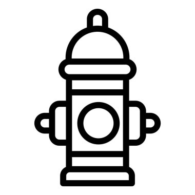 Yangın musluğu Vektör Simgesi Tasarım İllüstrasyonu