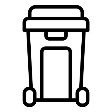 Geri Dönüşüm Kutusu Vektör Simgesi Tasarımı İllüstrasyonu