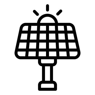 Güneş Paneli Vektör Simgesi Tasarım İllüstrasyonu