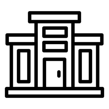 Alışveriş Merkezi Vektörü Simgesi Tasarım İllüstrasyonu