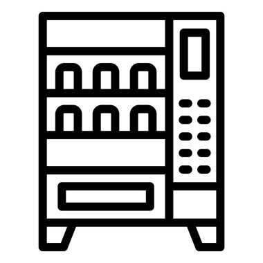 Satış Makinesi Vektör Simgesi Tasarım İllüstrasyonu