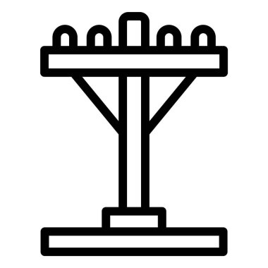 Elektrik direği Vektör Simgesi Tasarım İllüstrasyonu