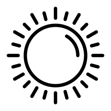 Gündoğumu Vektör Simgesi Tasarım İllüstrasyonu