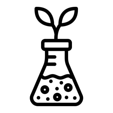 Bitki Vektörü Simgesi Tasarım İllüstrasyonu