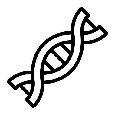 DNA Vektörü Simgesi Tasarım İllüstrasyonu