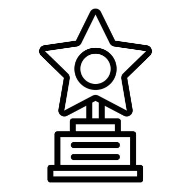 Ödül Vektörü Simgesi Tasarım İllüstrasyonu