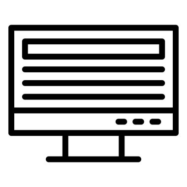 Çevrimiçi Vektör Simgesi Tasarım İllüstrasyonu