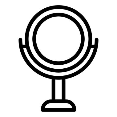 Ayna Vektörü Simgesi Tasarım İllüstrasyonu