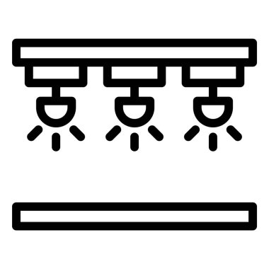 Spotlight Vektör Simgesi Tasarım İllüstrasyonu