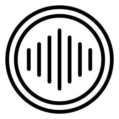 Ekolayzır Vektör Simgesi Tasarım İllüstrasyonu