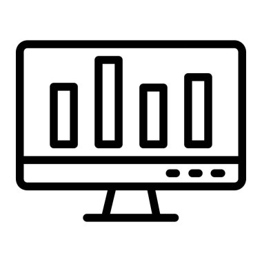 Çevrimiçi grafik vektörü Simge Tasarımı İllüstrasyonu