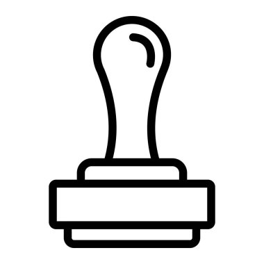 Pul Vektörü Simgesi Tasarım İllüstrasyonu