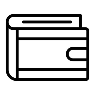 Cüzdan Vektörü Simgesi Tasarım İllüstrasyonu