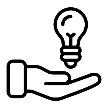 Çözüm Vektörü Simgesi Tasarım İllüstrasyonu