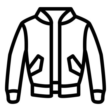 Ceket Vektörü Simgesi Tasarım İllüstrasyonu