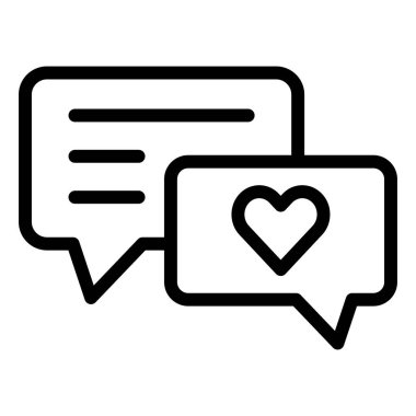 Sohbet Vektörü Simgesi Tasarım İllüstrasyonu