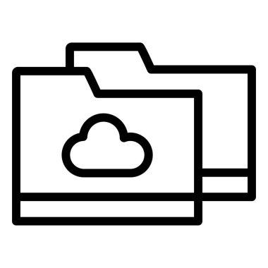 Depolama Vektörü Simgesi Tasarım İllüstrasyonu