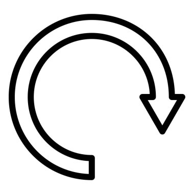 Dairesel ok vektörü Simge Tasarımı İllüstrasyonu