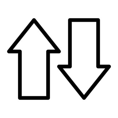 Dikey Vektör Simgesi Tasarım İllüstrasyonu