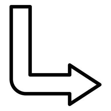 Sağ Alt Vektör Simgesi Tasarım İllüstrasyonu