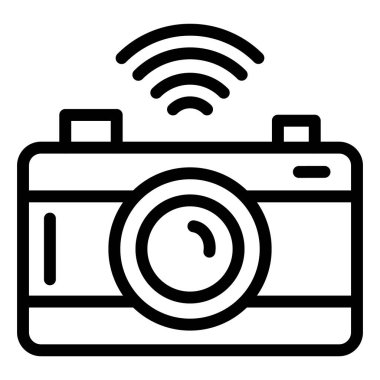 Kamera Vektörü Simgesi Tasarım İllüstrasyonu