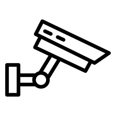 Cctv Vektör Simgesi Tasarım İllüstrasyonu