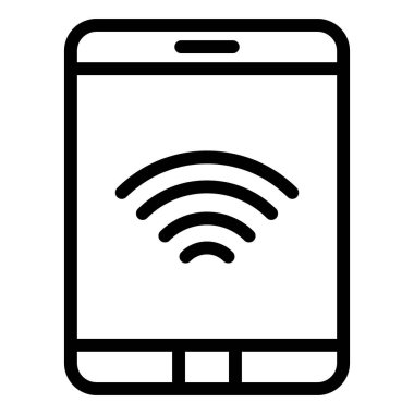 Tablet Vektör Simgesi Tasarım İllüstrasyonu