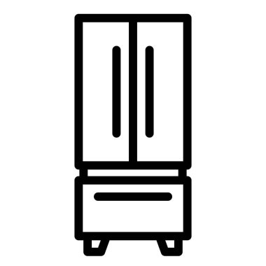 Buzdolabı Vektör Simgesi Tasarım İllüstrasyonu