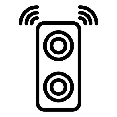 Sözcü Vektör Simgesi Tasarım İllüstrasyonu