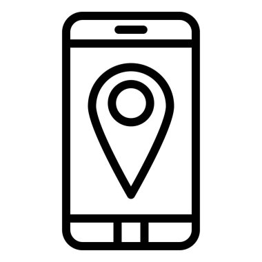 GPS mobil Vektör Simgesi Tasarım ResmiComment