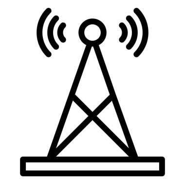 Sinyal kulesi Vektör Simgesi Tasarım İllüstrasyonu