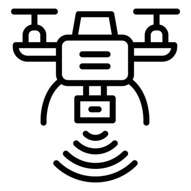 Drone Vektör Simgesi Tasarım İllüstrasyonu