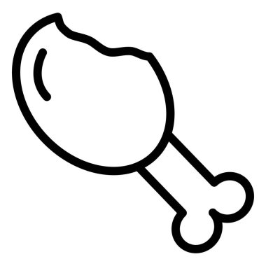 Bacak Parçası Vektör Simgesi Tasarım İllüstrasyonu