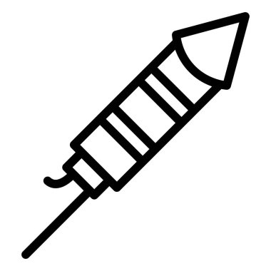 Firework Vektör Simgesi Tasarım İllüstrasyonu