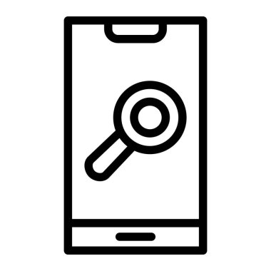 Araştırma Vektörü Simgesi Tasarım İllüstrasyonu