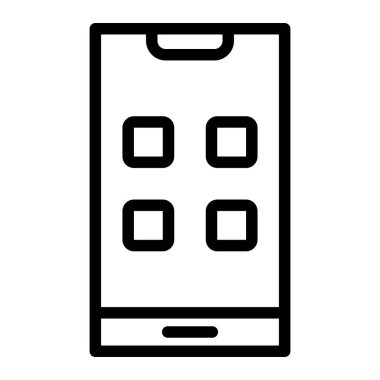 Uygulama Vektörü Simgesi Tasarım İllüstrasyonu