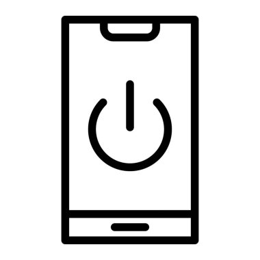 Güç Vektörü Simgesi Tasarım İllüstrasyonu