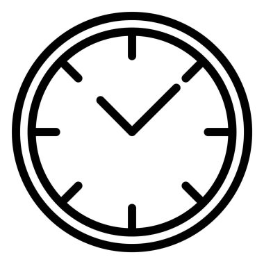 Saat Vektörü Simgesi Tasarım İllüstrasyonu