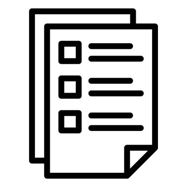 Belge Vektörü Simgesi Tasarım İllüstrasyonu