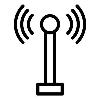 Radyo anten Vektör Simgesi Tasarım İllüstrasyonu