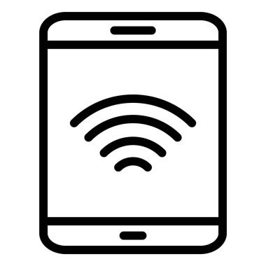 Tablet Vektör Simgesi Tasarım İllüstrasyonu