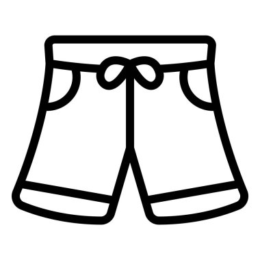 Kısa Vektör Simgesi Tasarım İllüstrasyonu