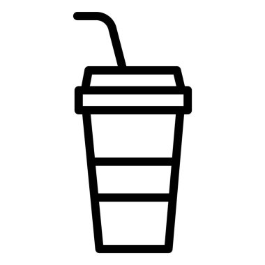 İçecek Vektörü Simgesi Tasarım İllüstrasyonu