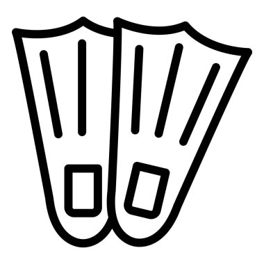 Fins Vektör Simgesi Tasarım İllüstrasyonu