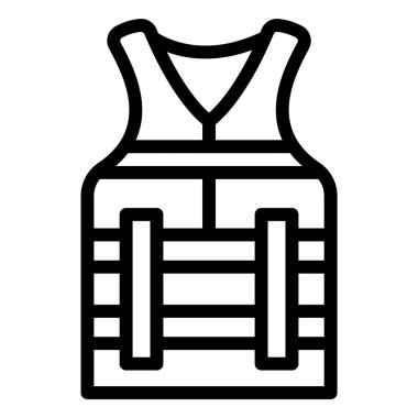 Can yeleği Vektör Simgesi Tasarım İllüstrasyonu